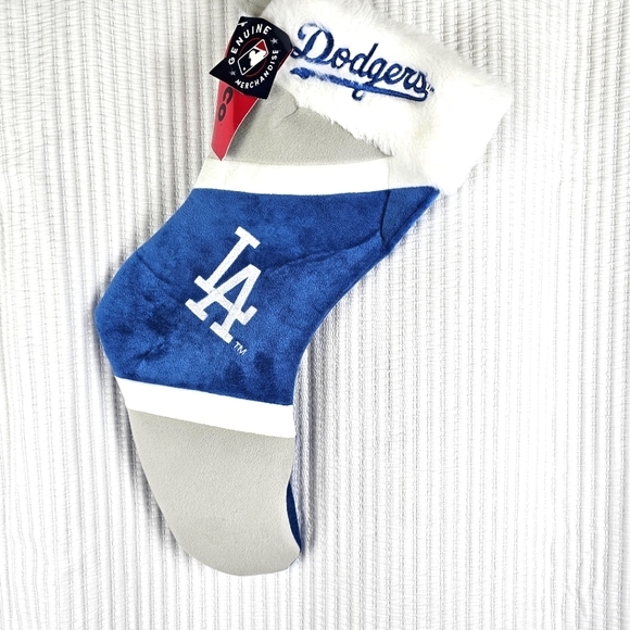 LA Dodgers Embroidery Christmas Stocking Holiday World Series Champs 2024 NWT - Picture 1 of 7